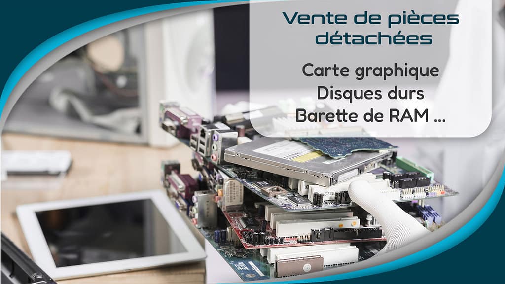 Vente de pièces détachées affiche